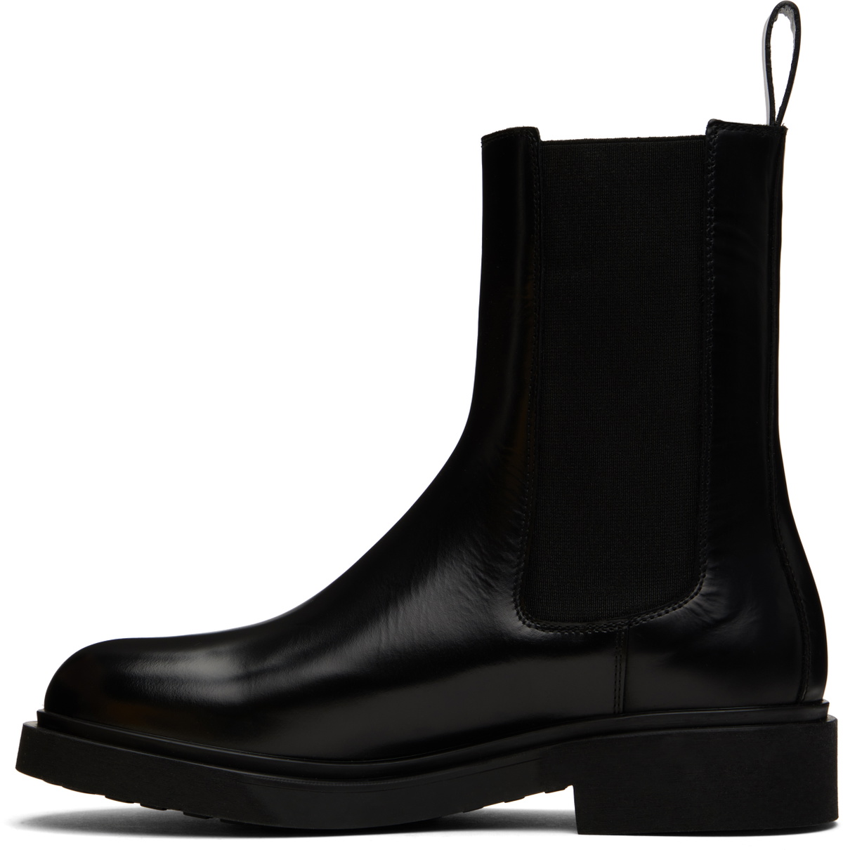 Legres Black Boxed Leather Chelsea Boots