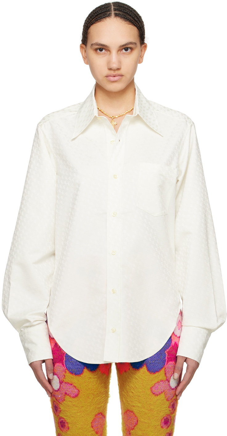 ERL White Button Shirt