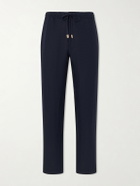 Canali - Straight-Leg Linen Trousers - Blue