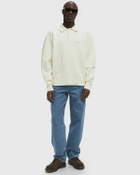 Axel Arigato Scribble Polo Sweater White Mens Sweatshirt