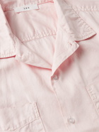 Save Khaki United - Garment-Dyed Convertible-Collar Cotton Oxford Shirt - Pink