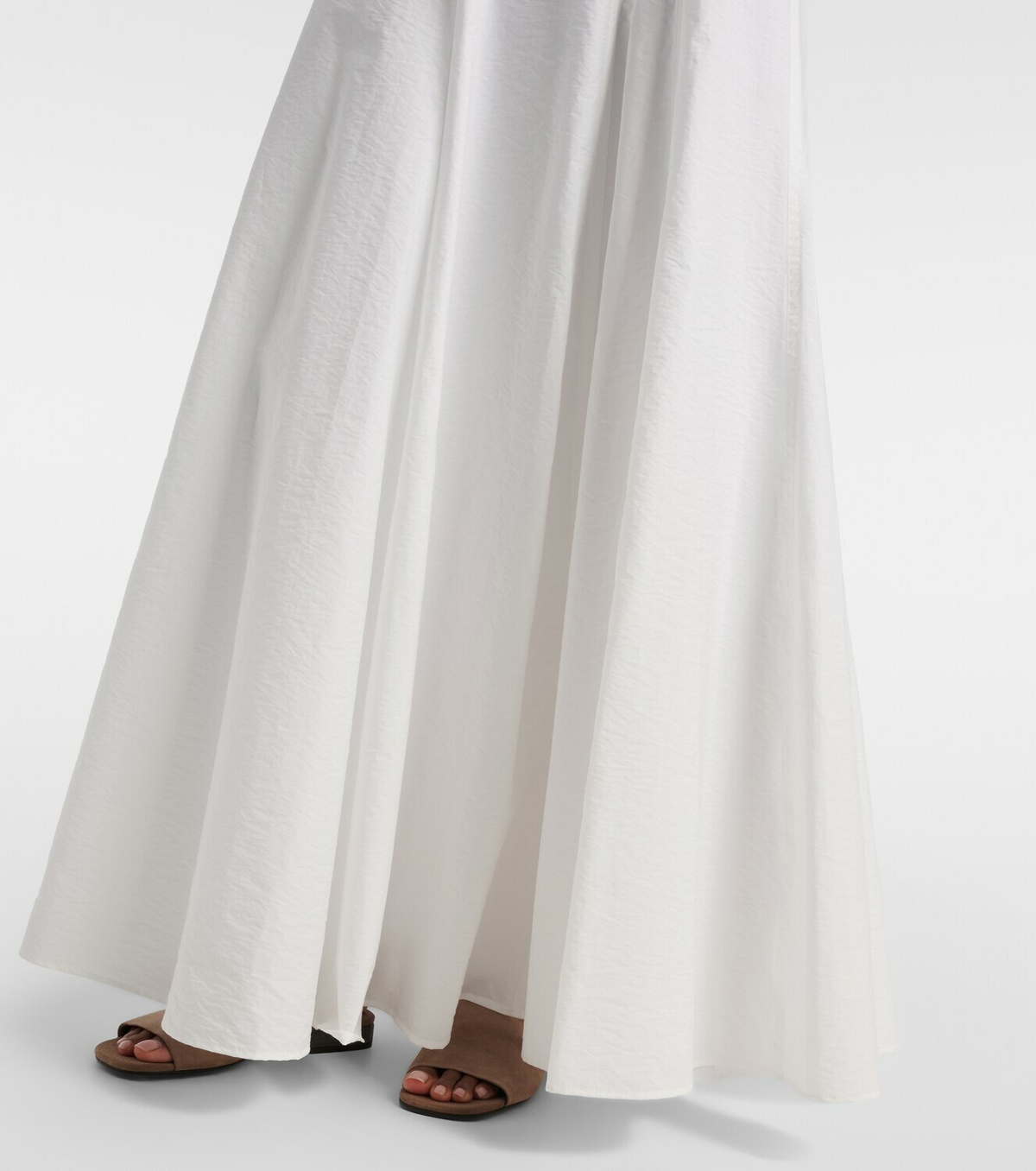 Brunello Cucinelli Cotton-blend maxi skirt