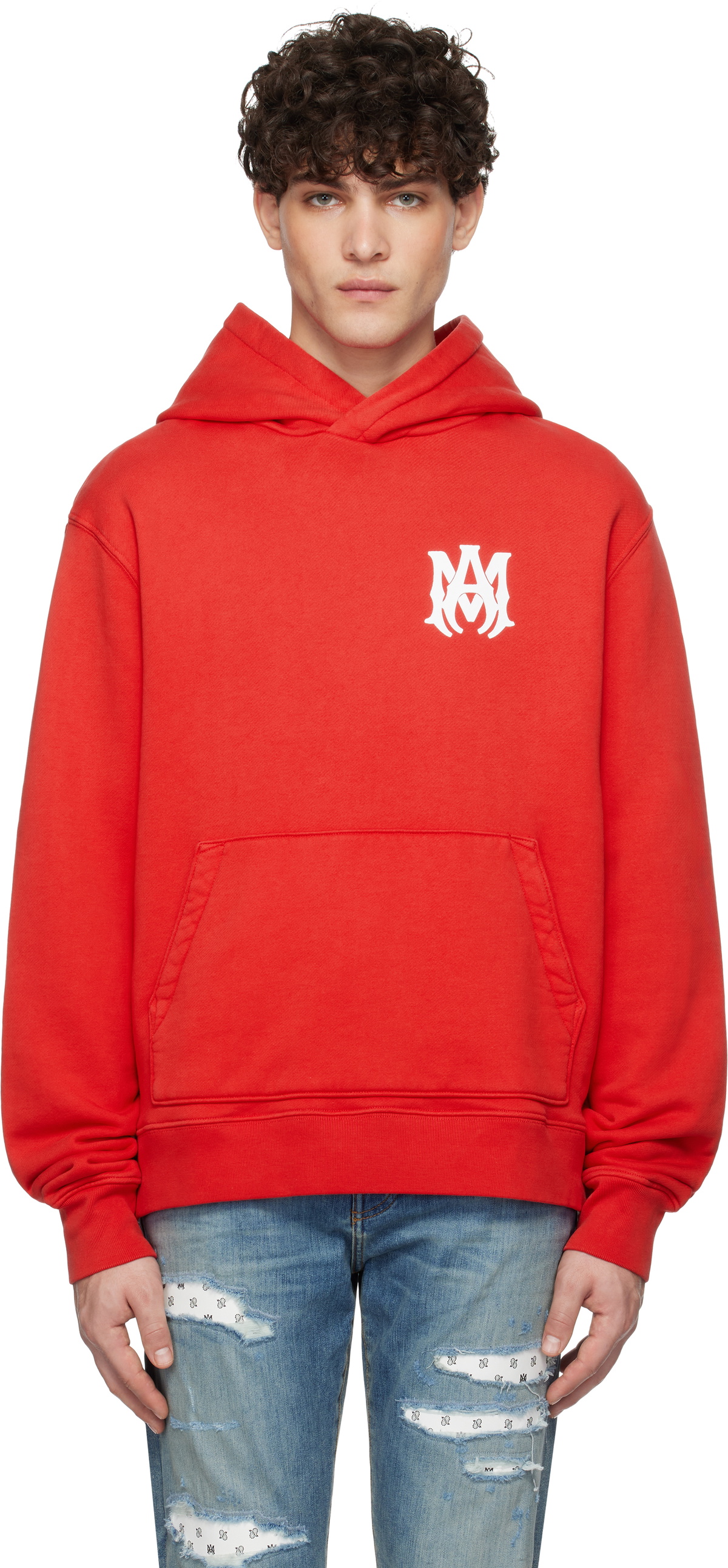 【関税込み】AMIRI レッド Core フーディ AMIRI Red MA Core Logo Hoodie Amiri