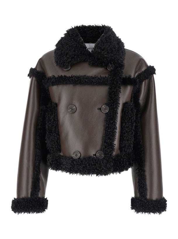 Photo: STAND STUDIO Double-breasted Cropped Jacket