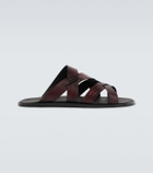 Manolo Blahnik Marvin croc-effect leather slides