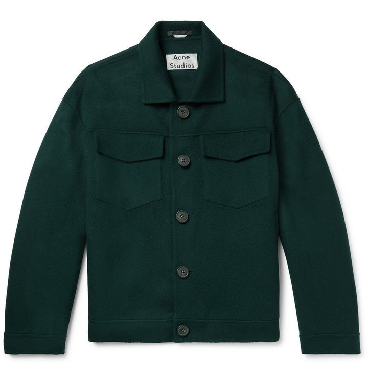 Photo: Acne Studios - Wool Blouson Jacket - Dark green