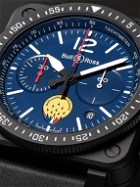 Bell & Ross - BR 03-94 PA94 Patrouille de France Limited Edition Chronograph Ceramic and Rubber Watch, Ref. No. BR0394-PAF1-CE/SRB