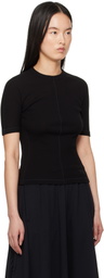 Y-3 Black Fitted Short Sleeve T-shirt