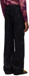 Kiko Kostadinov Black & Blue Komlo Trousers