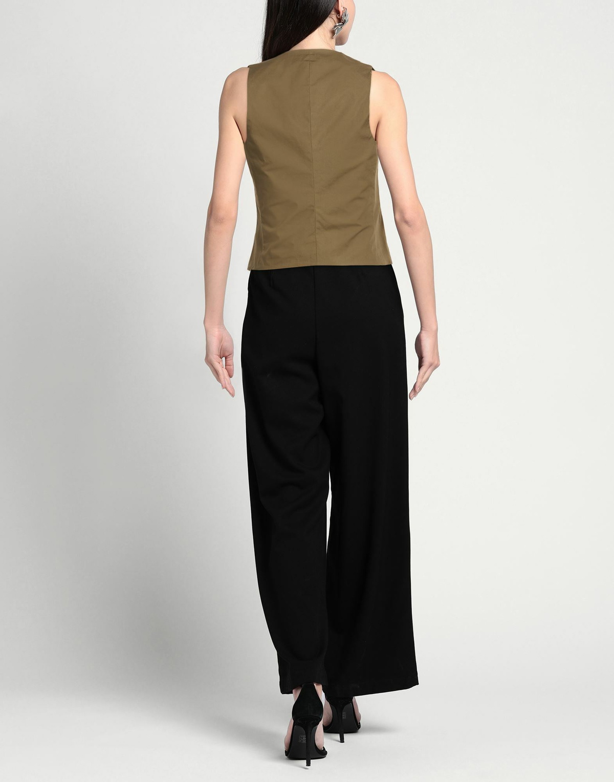 Modes Womens Tailored Vest in Military green