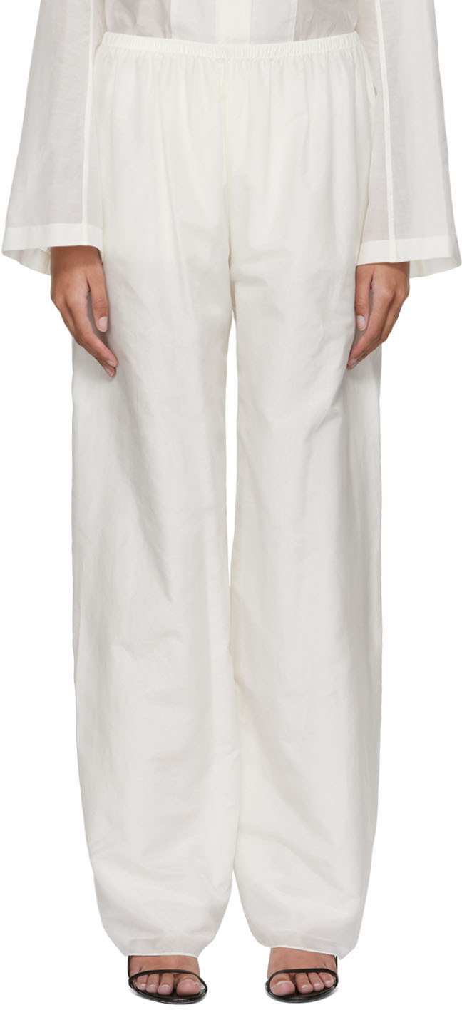 The Row Off White Andres Trousers The Row