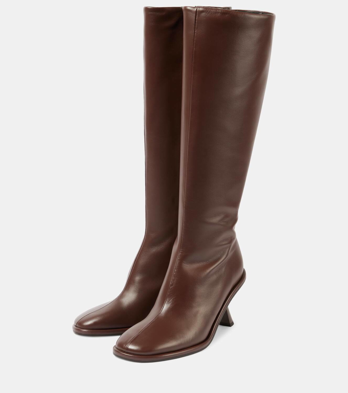 Souliers Martinez Riana leather knee-high boots