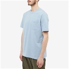 Wood Wood Men's Bobby Pocket T-Shirt in Light Blue