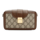 Gucci Brown Mini GG Supreme Messenger Bag