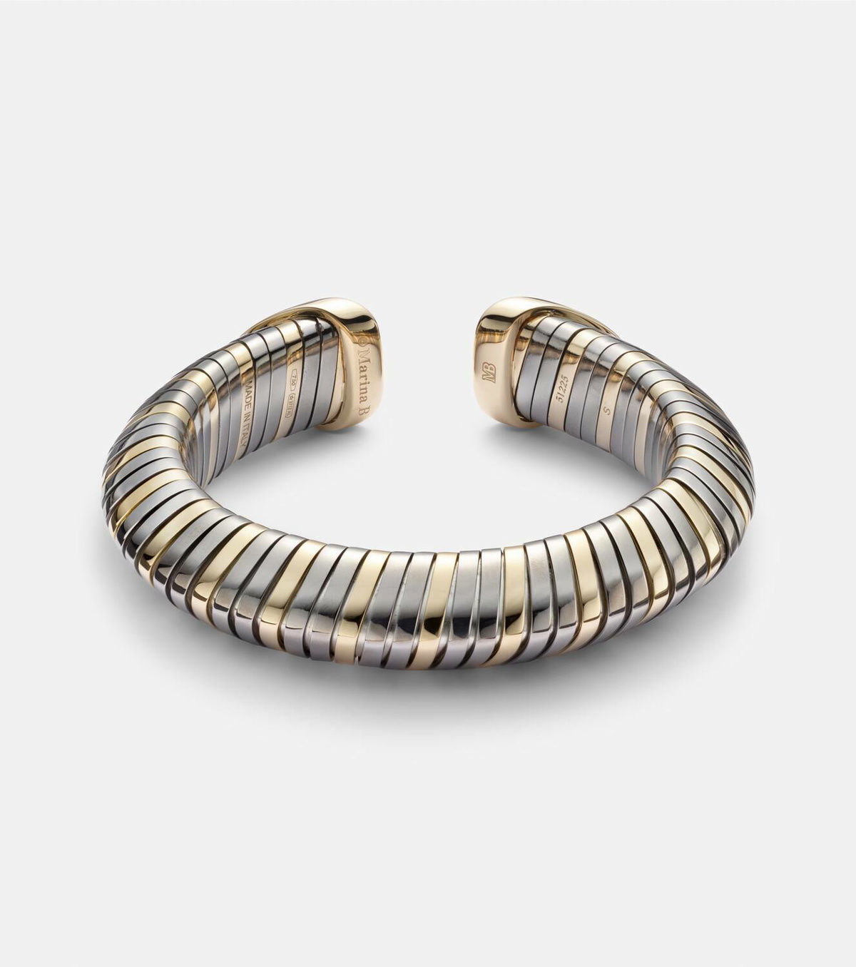 Marina B Trisola 18kt gold bracelet with diamonds