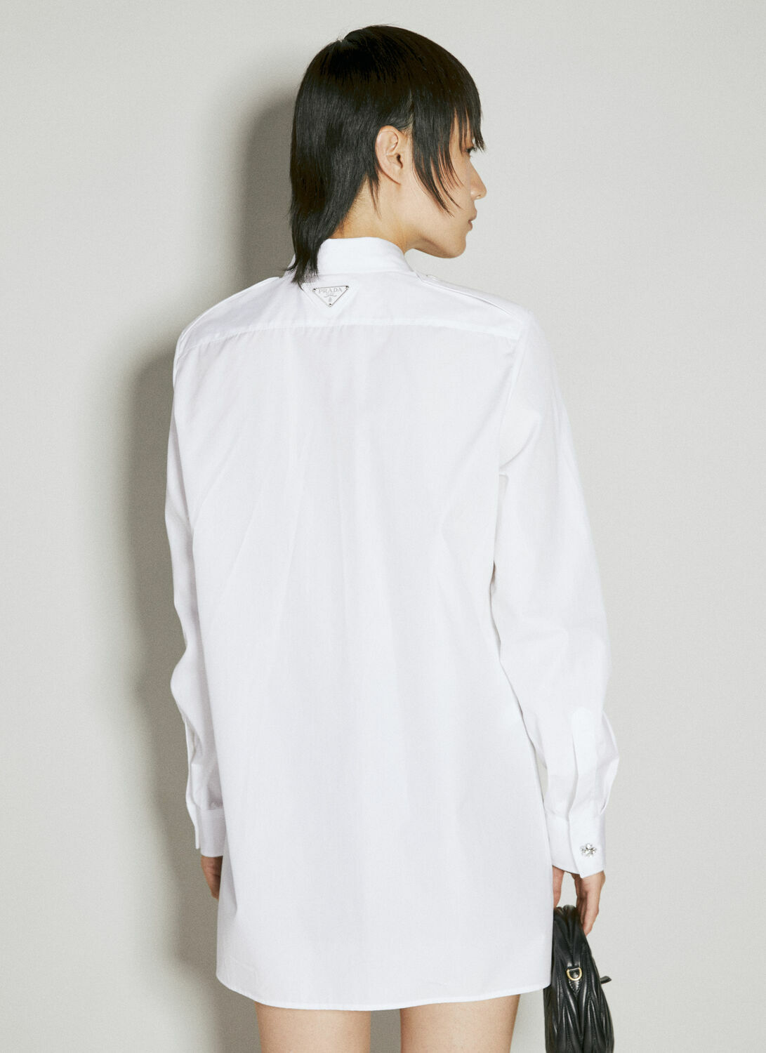 Prada Classic Shirt With Embellished Buttons