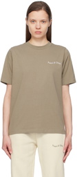 Museum of Peace & Quiet Brown Wordmark T-Shirt