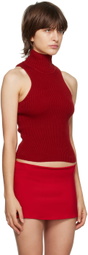 Danielle Guizio Red Semie Turtleneck