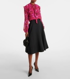 Giambattista Valli Floral silk georgette blouse