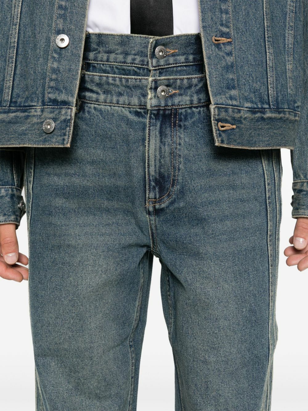 Feng Chen Wang Double Waistband Jeans Feng Chen Wang