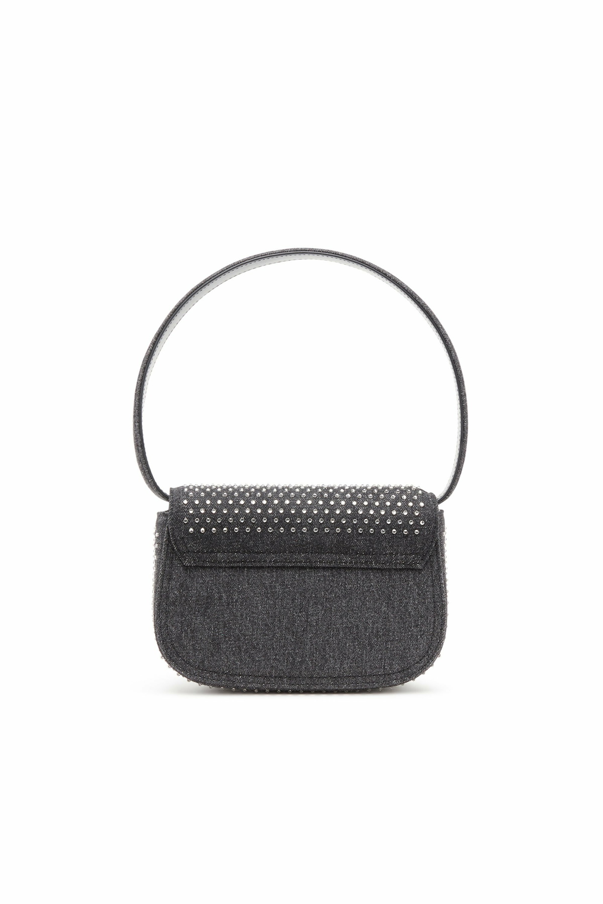 Diesel 1DR-Iconic shoulder bag in denim and crystals - Shoulder Bags ...