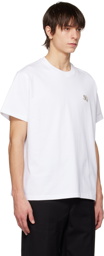 Burberry White Crystal-Cut T-Shirt