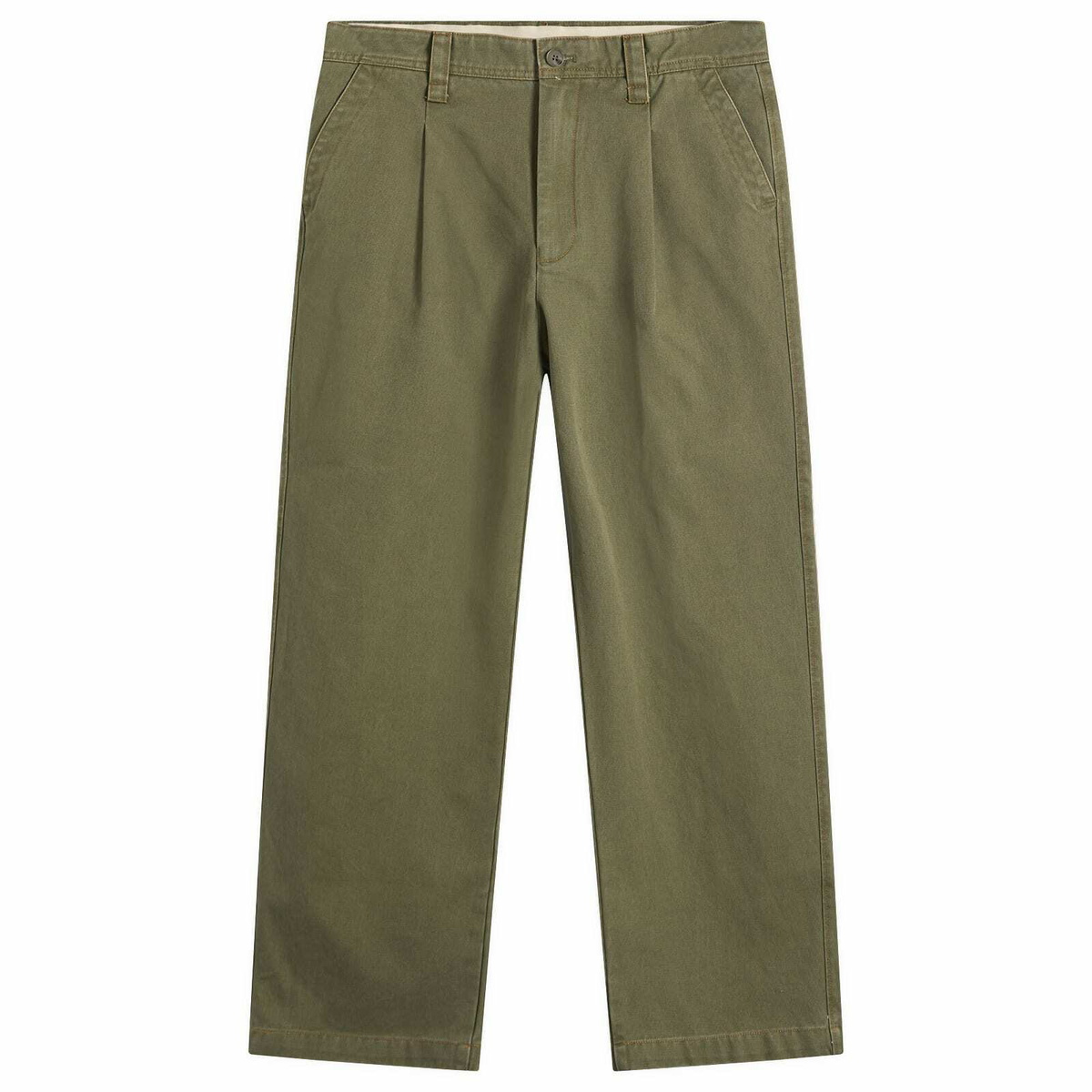 Bound Men's Heavy Canvas Workwear Trousers in Army