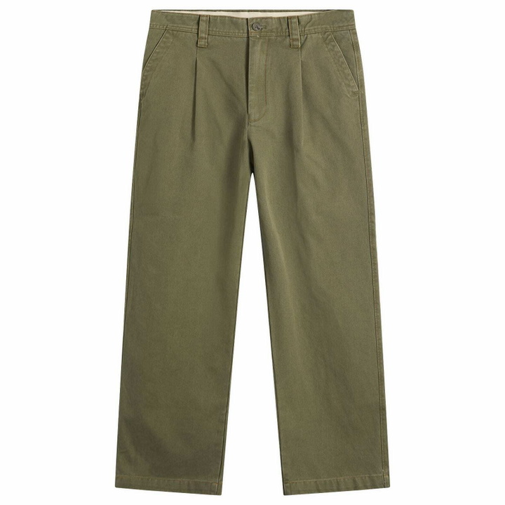 Photo: Bound Men's Heavy Canvas Workwear Trousers in Army