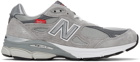 New Balance Grey Made In US 990v3 Sneakers