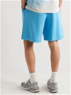 Ninety Percent - Wide-Leg Organic Cotton-Jersey Drawstring Shorts - Blue