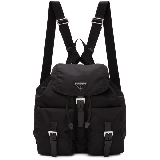 PRADA Saffiano Lux Mini Odette Backpack Black 979230