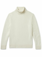 Inis Meáin - Merino Wool and Cashmere-Blend Rollneck Sweater - Neutrals