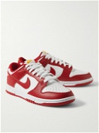 Nike - Dunk Low Retro Leather Sneakers - Red