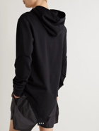 Rick Owens - Champion Logo-Embroidered Organic Cotton-Jersey Hoodie - Black