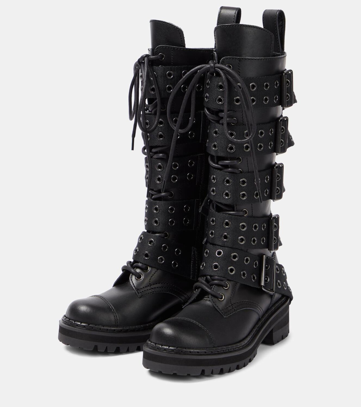 Junya Watanabe Embellished leather boots Junya Watanabe