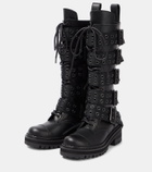 Junya Watanabe Embellished leather boots