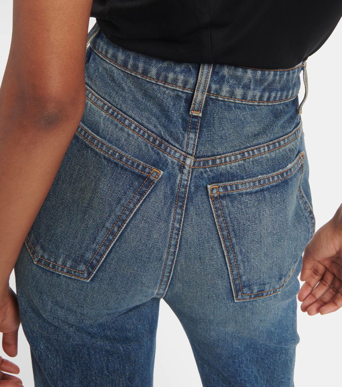 Khaite Danielle high-rise straight jeans