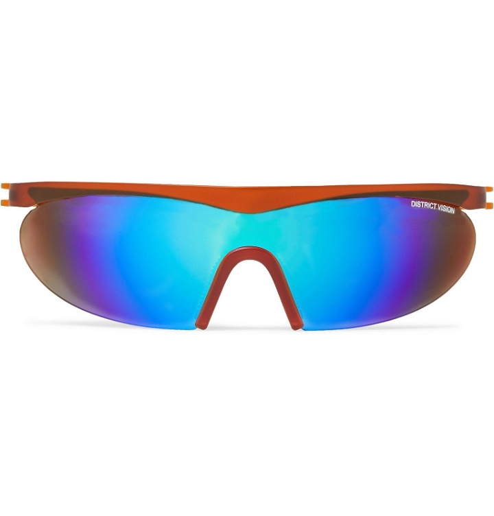 Photo: DISTRICT VISION - Koharu Polycarbonate and Titanium Sunglasses - Orange