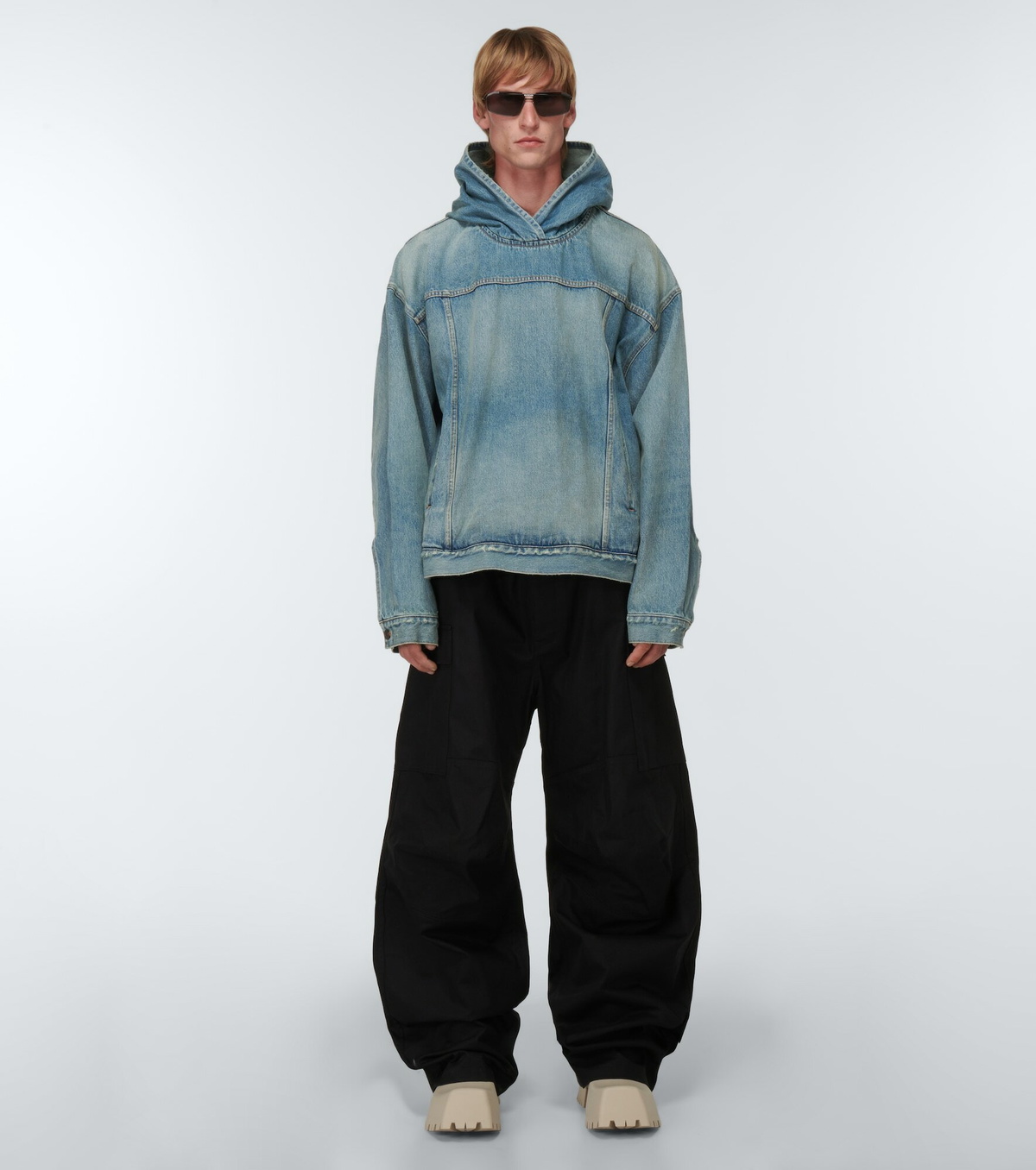Balenciaga - Denim pullover jacket Balenciaga