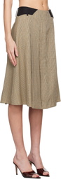 Miaou Beige Albra Midi Skirt