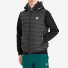 Moncler Men's Recycled Matte Poly Bourget Vest in Black