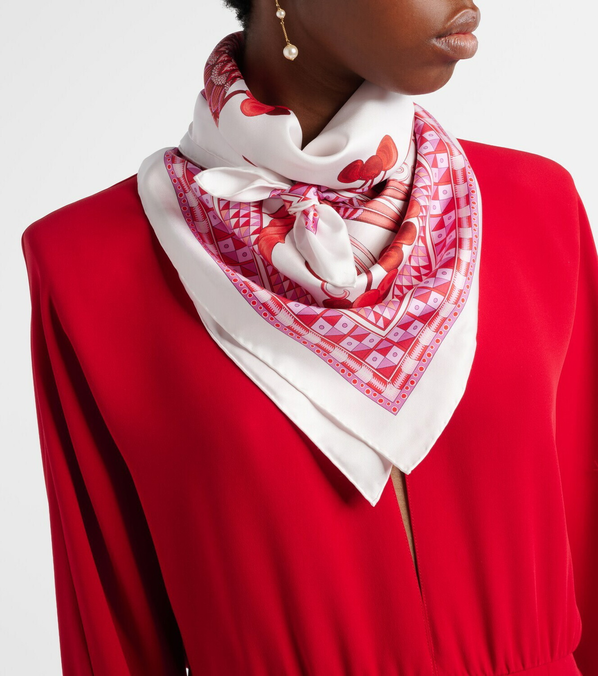 Ferragamo Printed silk scarf