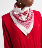 Ferragamo Printed silk scarf