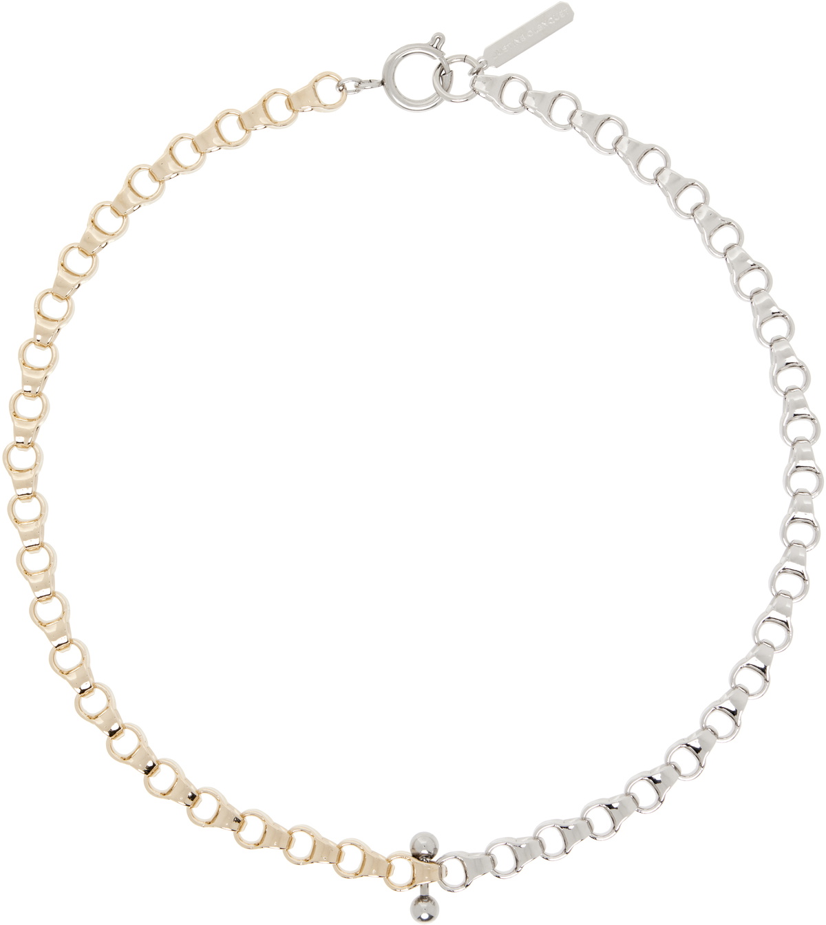Justine Clenquet White & Silver Diana Necklace Justine Clenquet