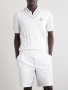 Brunello Cucinelli - Logo-Appliquéd Cotton Sweater Vest - White