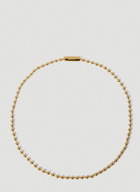 Ball Chain Necklace in Gold