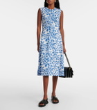 Marni Printed cotton midi dress