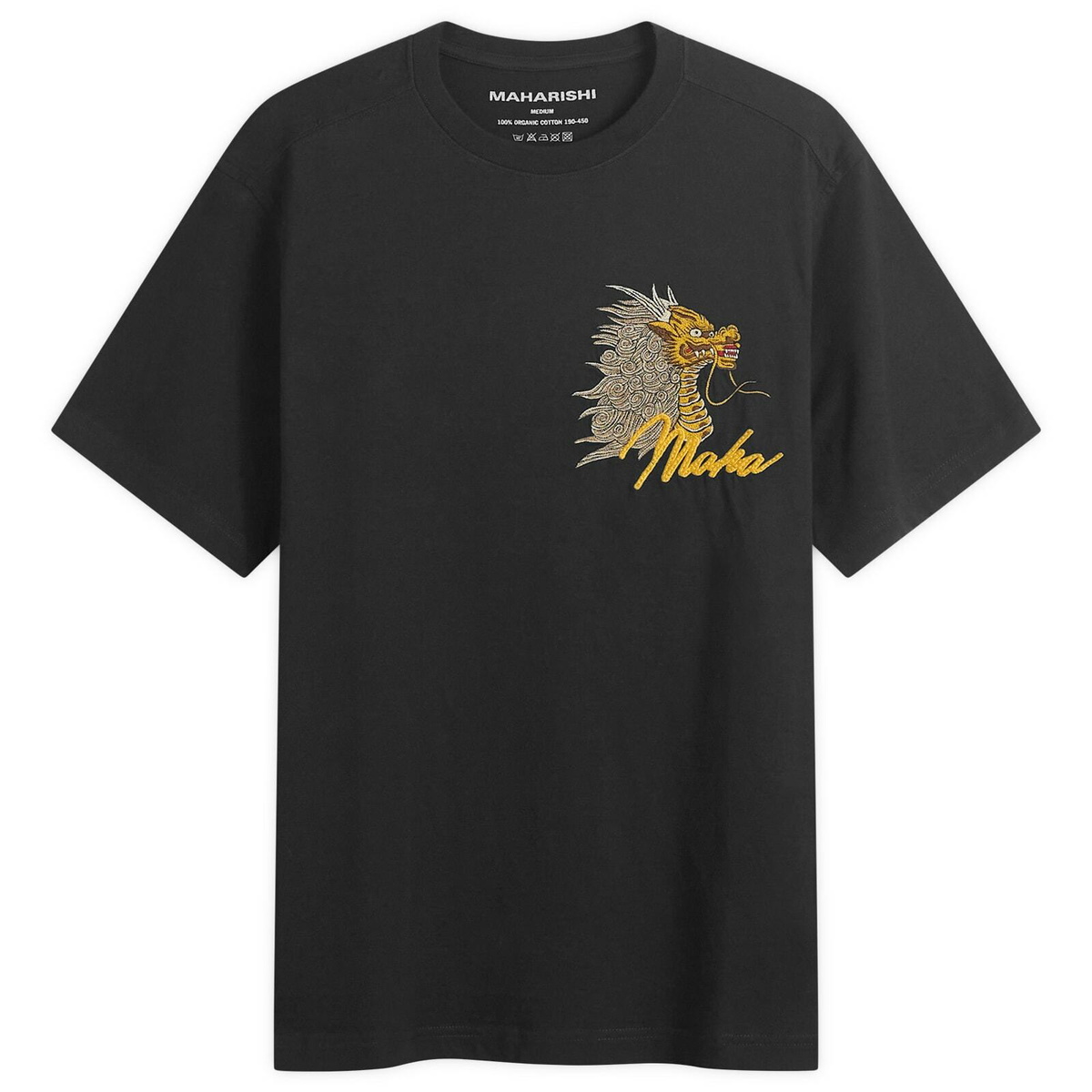 Maharishi Men's Year of the Fire Horse Embroidered T-Shirt in Black