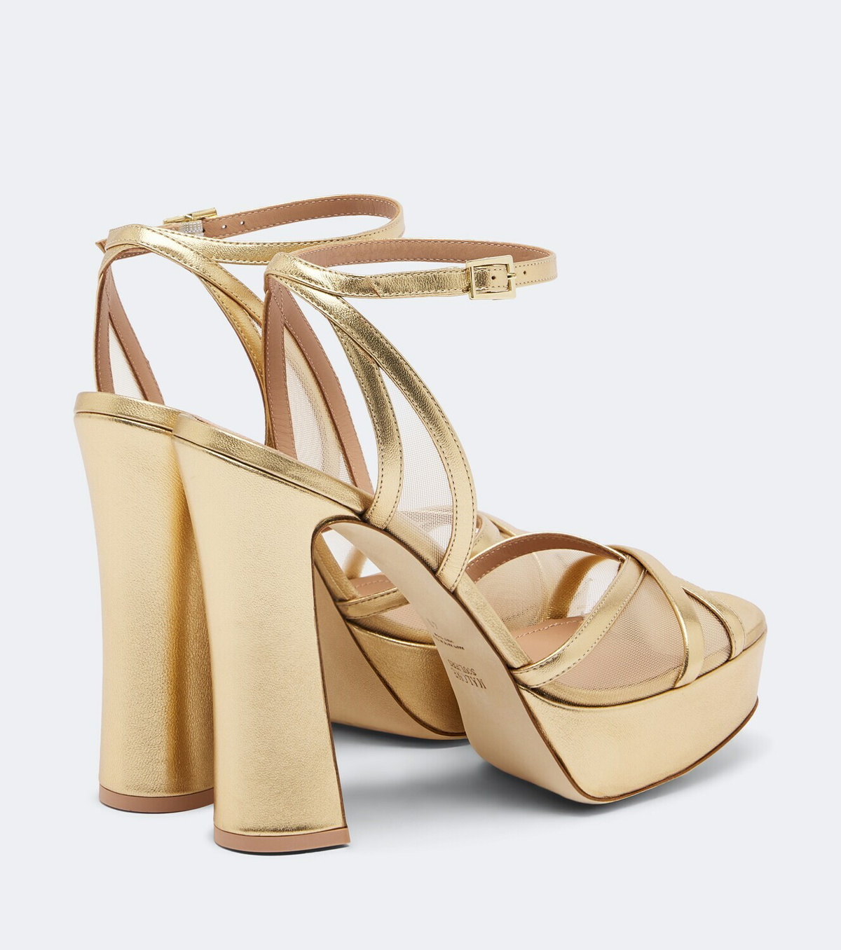 Malone Souliers Sylvie leather and mesh platform sandals