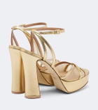 Malone Souliers Sylvie leather and mesh platform sandals